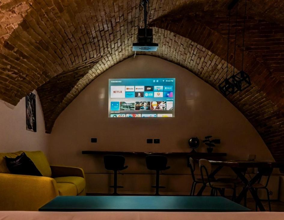 TV a/nebo společenská místnost v ubytování Casa Titti