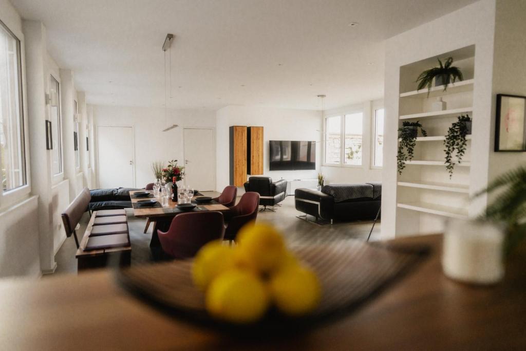 Χώρος καθιστικού στο Goldstadt-Loft