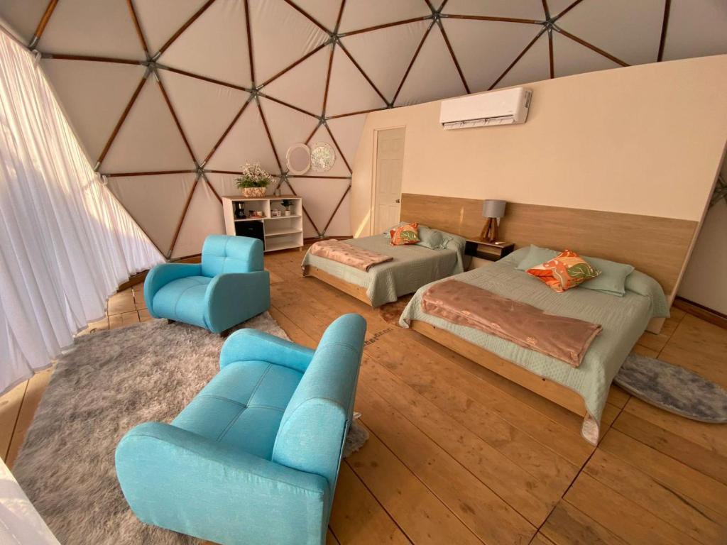 Χώρος καθιστικού στο Aqua Vive