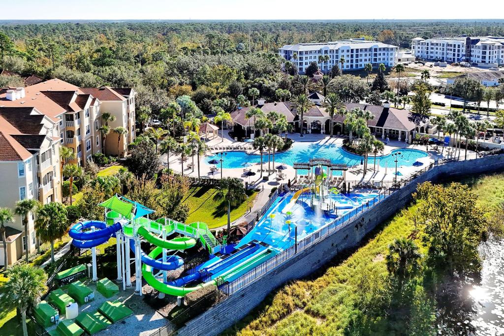 an aerial view of a water park at a resort at Windsor Hills Resort - Water Park - Private Heated Plunge Pool - Near Disney in Orlando