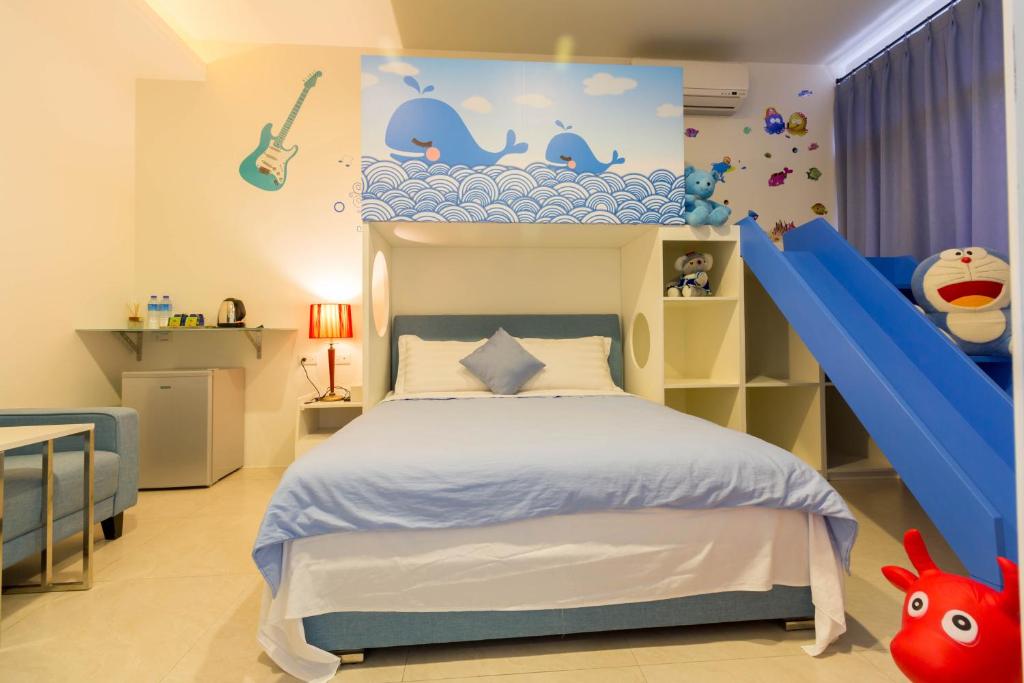 Postel nebo postele na pokoji v ubytování Flower B & B
