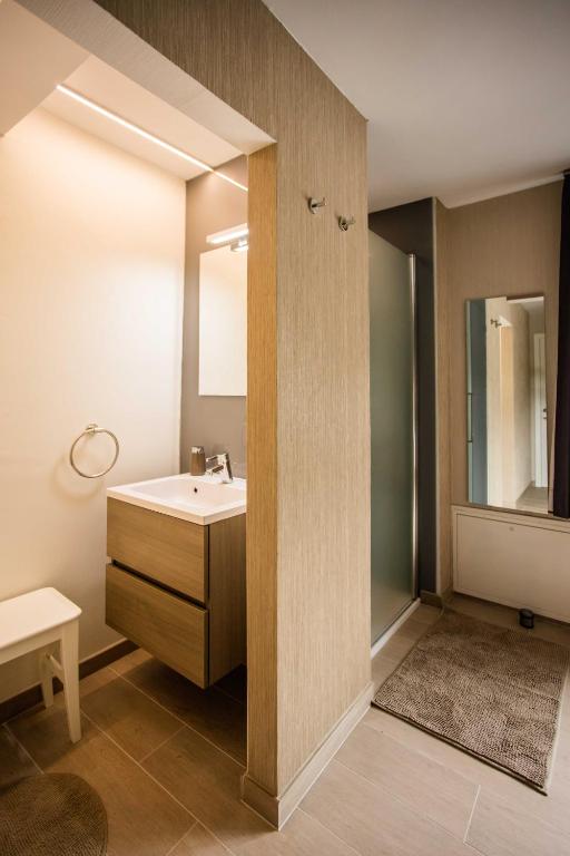 Koupelna v ubytování B&B 't Solveldje