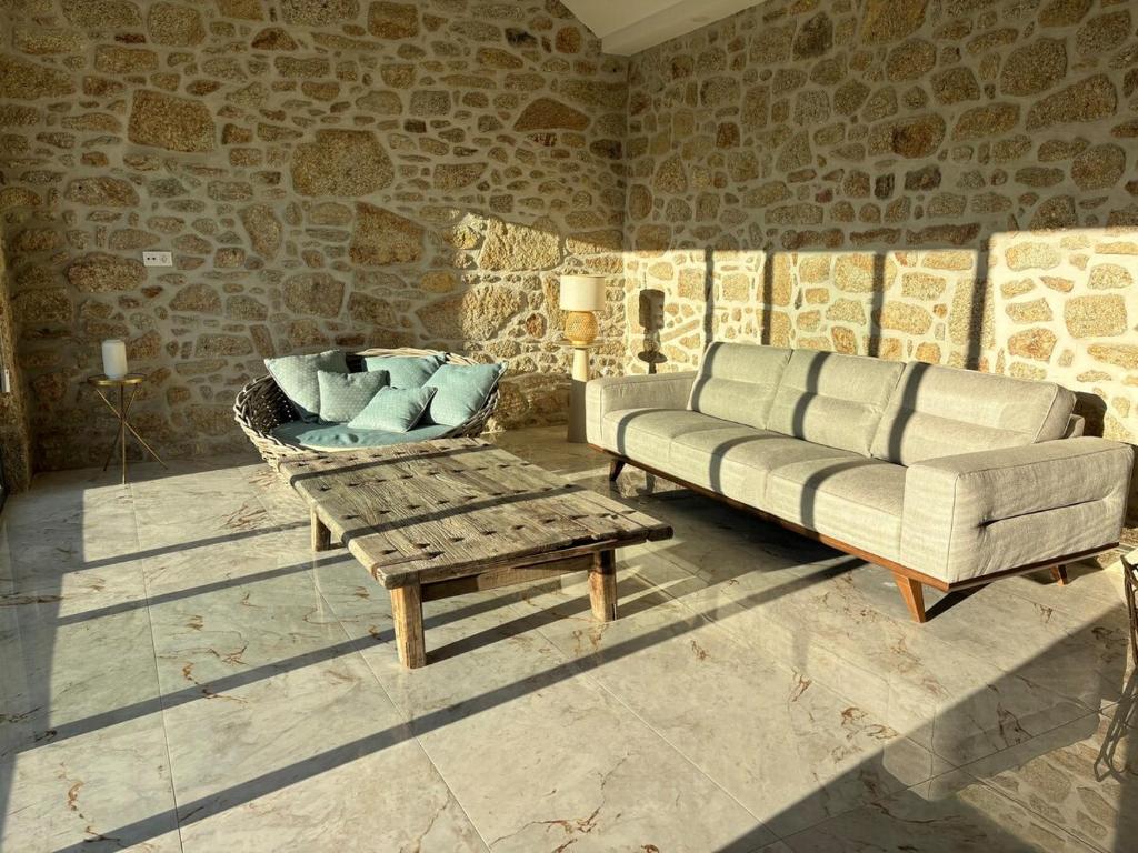 Ruang duduk di Paços de Douro - Chambre 7 et 8 Tranquillité & Élégance