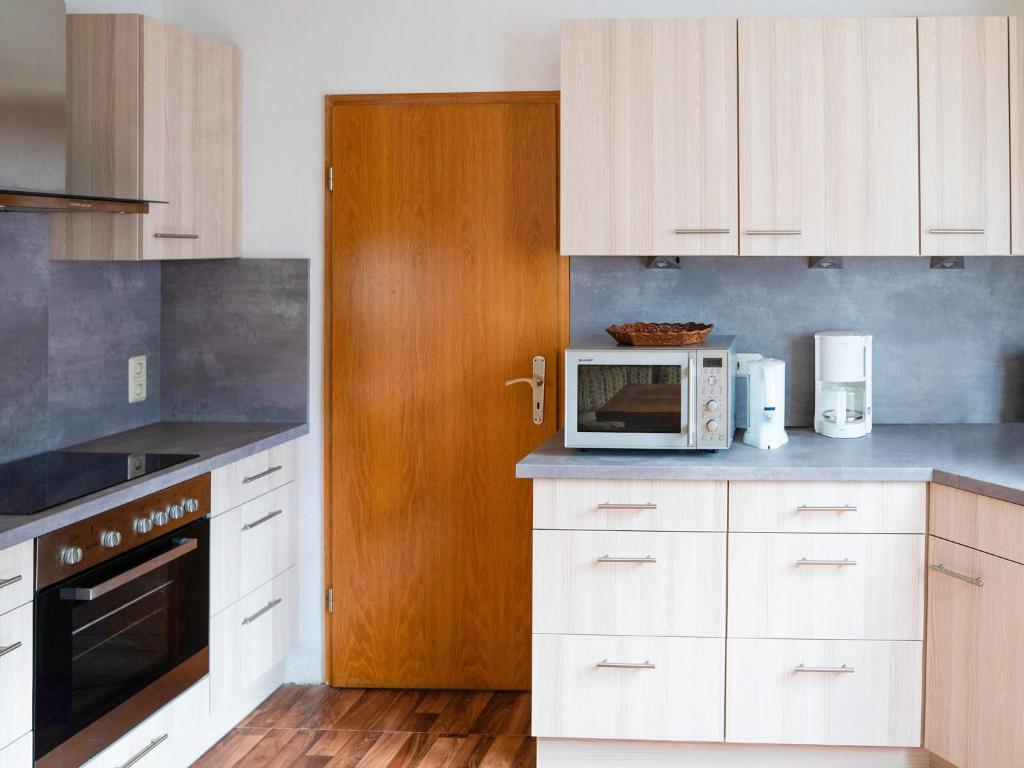 Kuchyň nebo kuchyňský kout v ubytování Ferienwohnung in Bontkirchen
