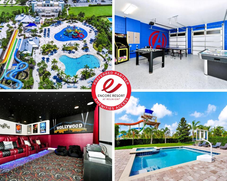 Бассейн в Astounding Home Near Disney With Themed & Media Room, Pool Table With Waterpark & Resort Access At Encore Resorts Reunion - 240Cl или поблизости