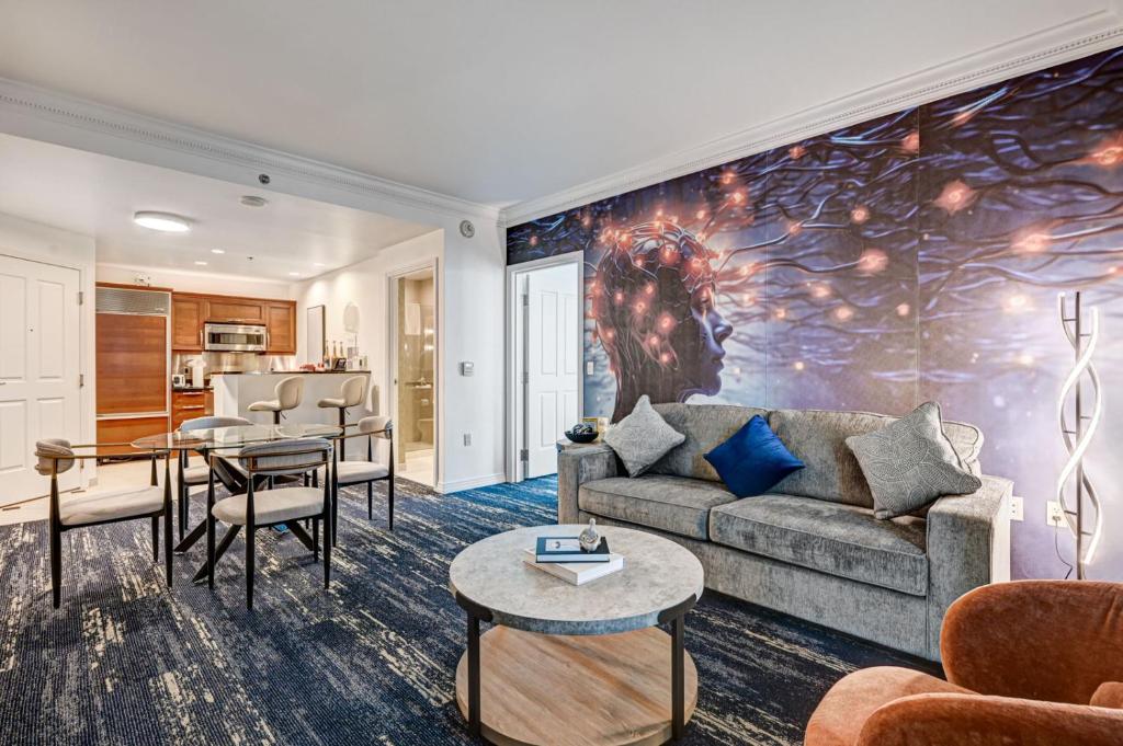 Η κουζίνα ή μικρή κουζίνα στο Suite Hub LV HIGH floor Sphere view MGM Signature