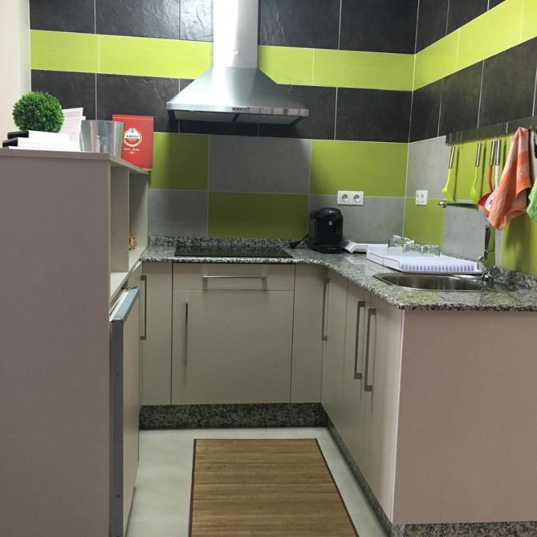Kuchnia lub aneks kuchenny w obiekcie Pension Siete en el Camino