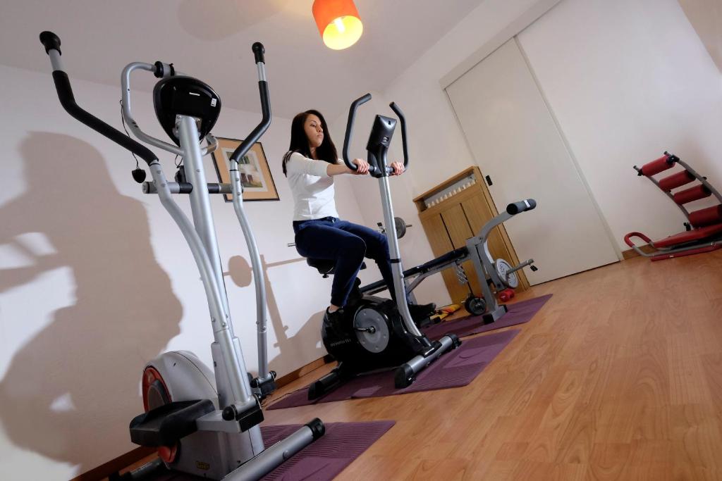 Fitness centrum a/nebo fitness zařízení v ubytování Albergo Antico