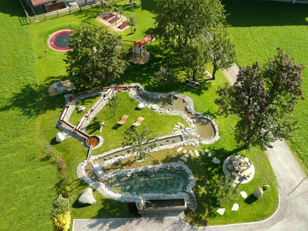 Zahrada ubytování Alpen-Chalet-Pankraz
