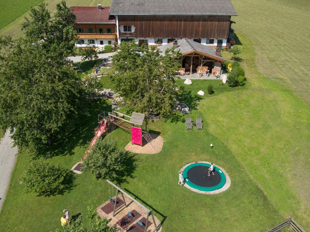 Zahrada ubytování Alpen-Chalet-Pankraz