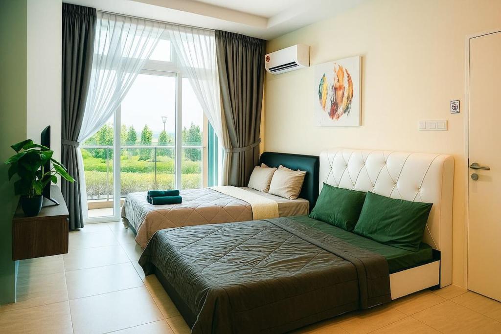 Ένα ή περισσότερα κρεβάτια σε δωμάτιο στο 2 Connecting Room, Riverine Diamond, 5A & 5B