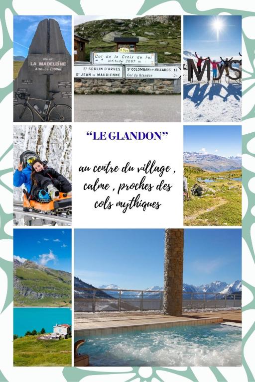 an image of a collage of photos with the text iceland an entire ice at "Le Glandon"- Parenthèse de charme in Saint Avre la Chambre