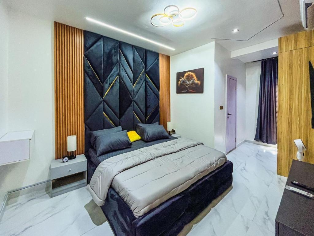 Postel nebo postele na pokoji v ubytování CASONEViIIE apartments lekki
