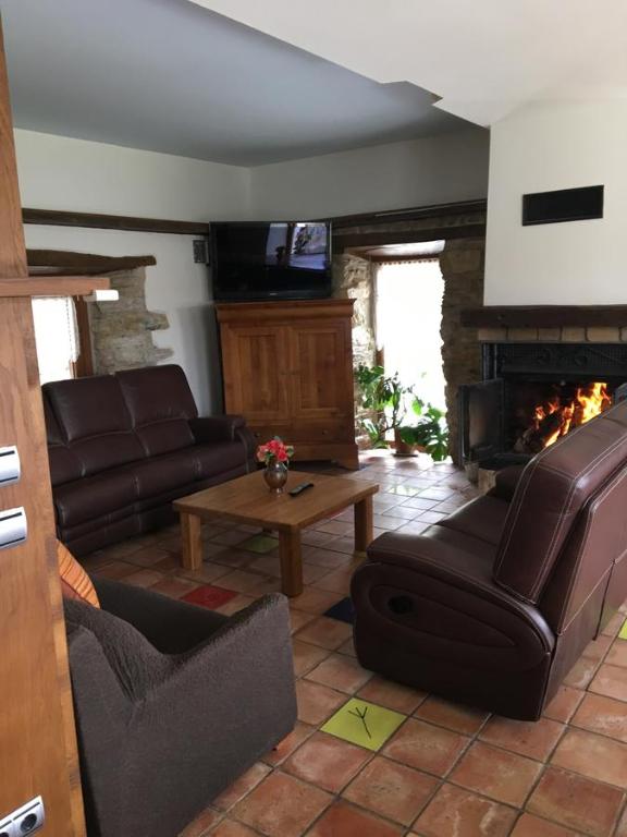 Posezení v ubytování Casa Rural Roncesvalles
