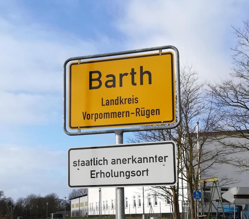 Certifikát, hodnocení, plakát nebo jiný dokument vystavený v ubytování Cozy apartment in the Vinetastadt Barth