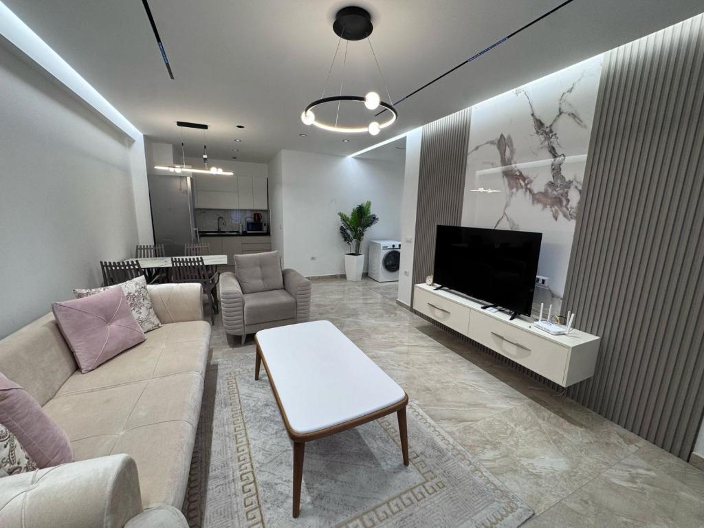 TV a/nebo společenská místnost v ubytování Roes Appartment 1
