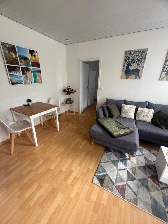Posezení v ubytování Ferienwohnung Preveza