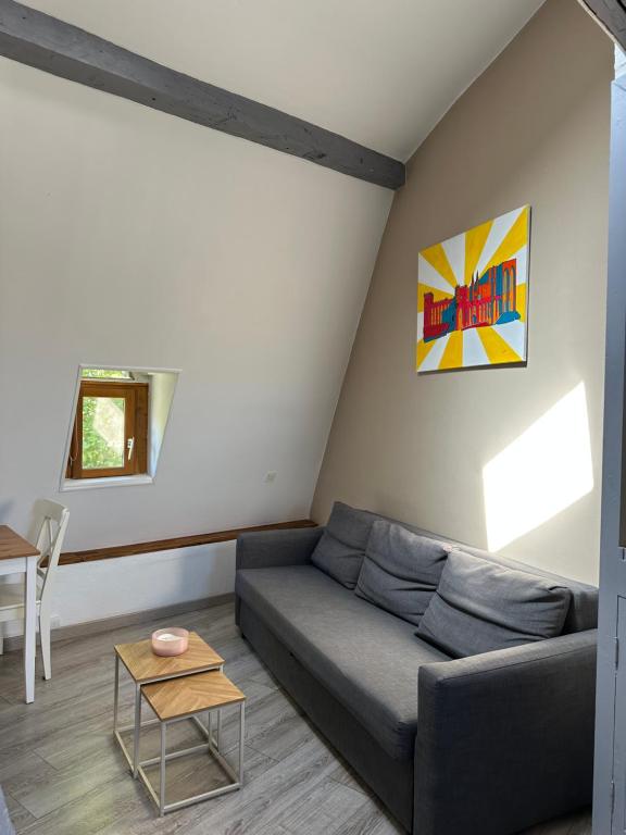 Istumisnurk majutusasutuses Charmant appartement intra-muros