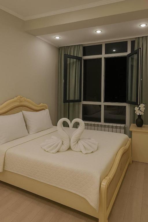 Postel nebo postele na pokoji v ubytování Теремки