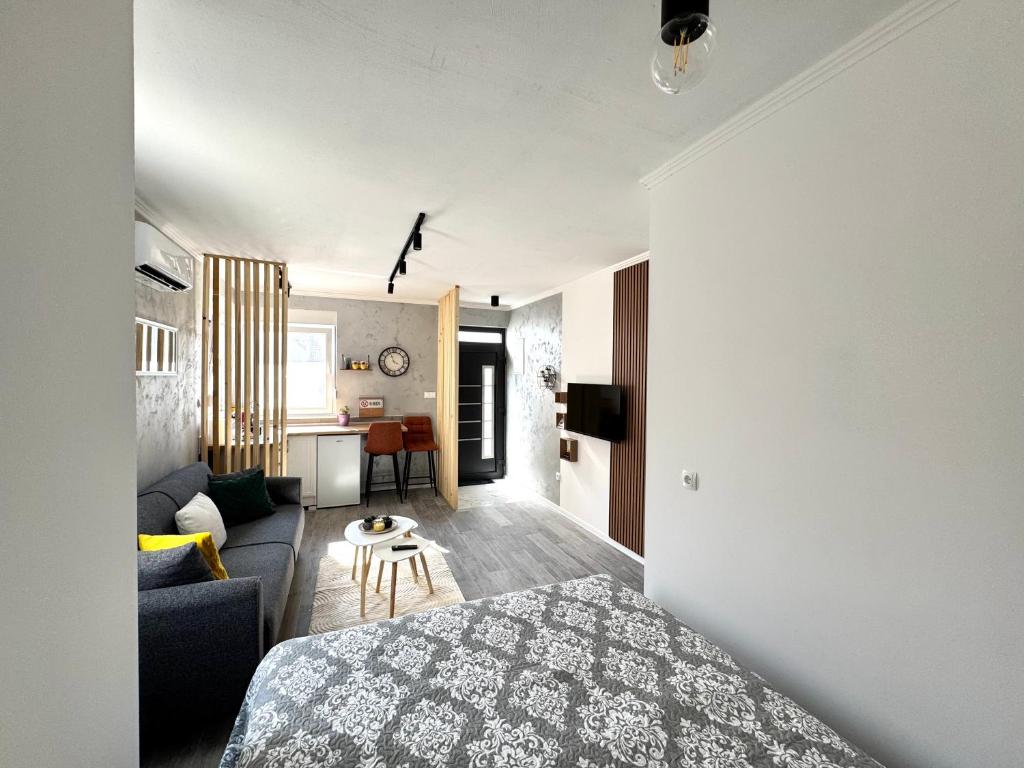 Voodi või voodid majutusasutuse Apartment 'Avlija' toas