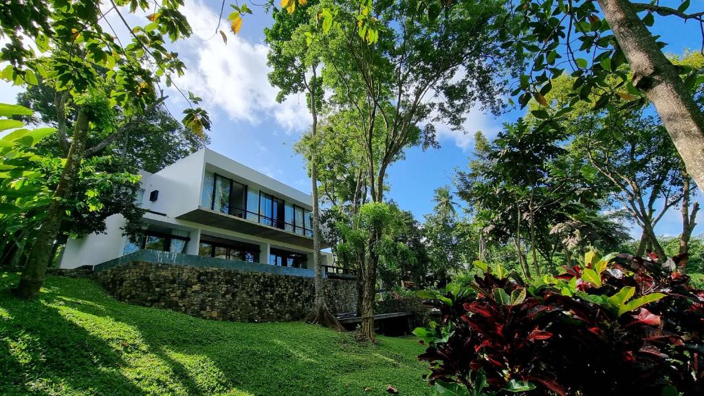a house in the middle of a forest at Maxwell Villa Bali in Tabanan