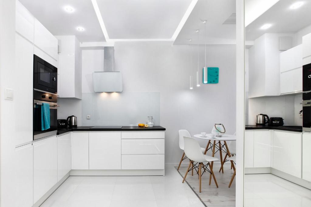Kuchyňa alebo kuchynka v ubytovaní Apartament Nadmorski Gold