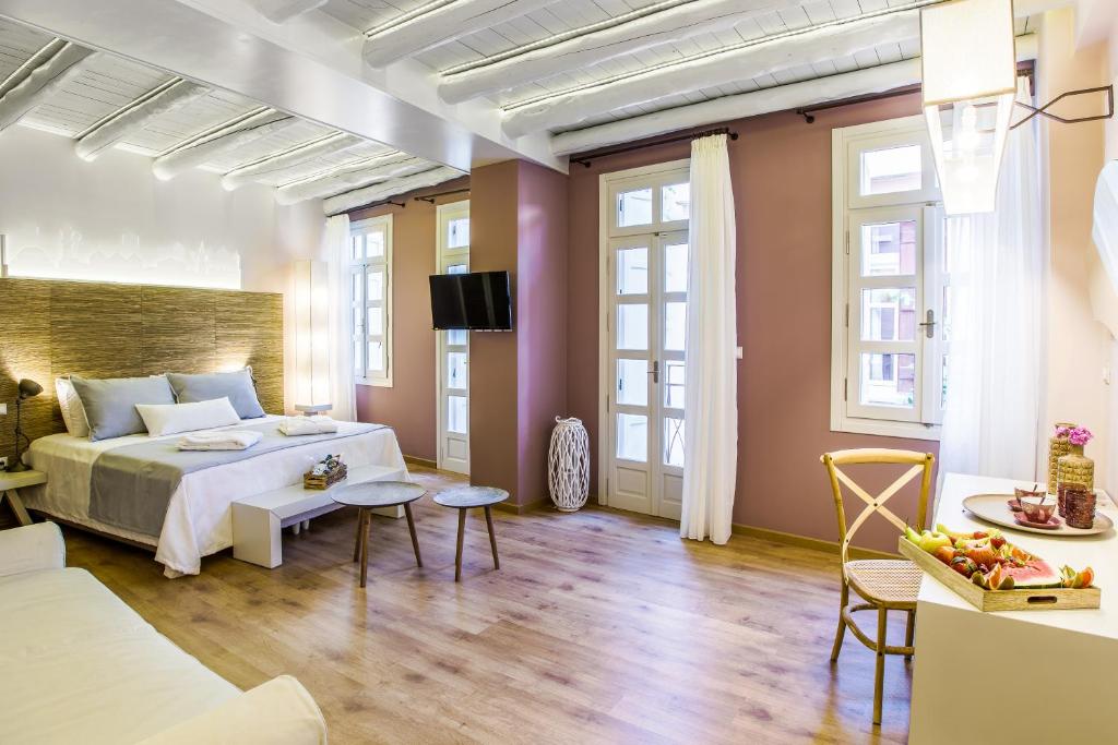 Postel nebo postele na pokoji v ubytování Sette Venti Boutique Hotel