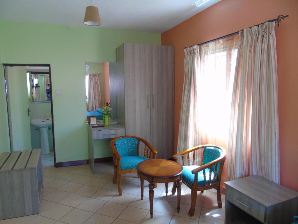 Posezení v ubytování Makwetu Villas
