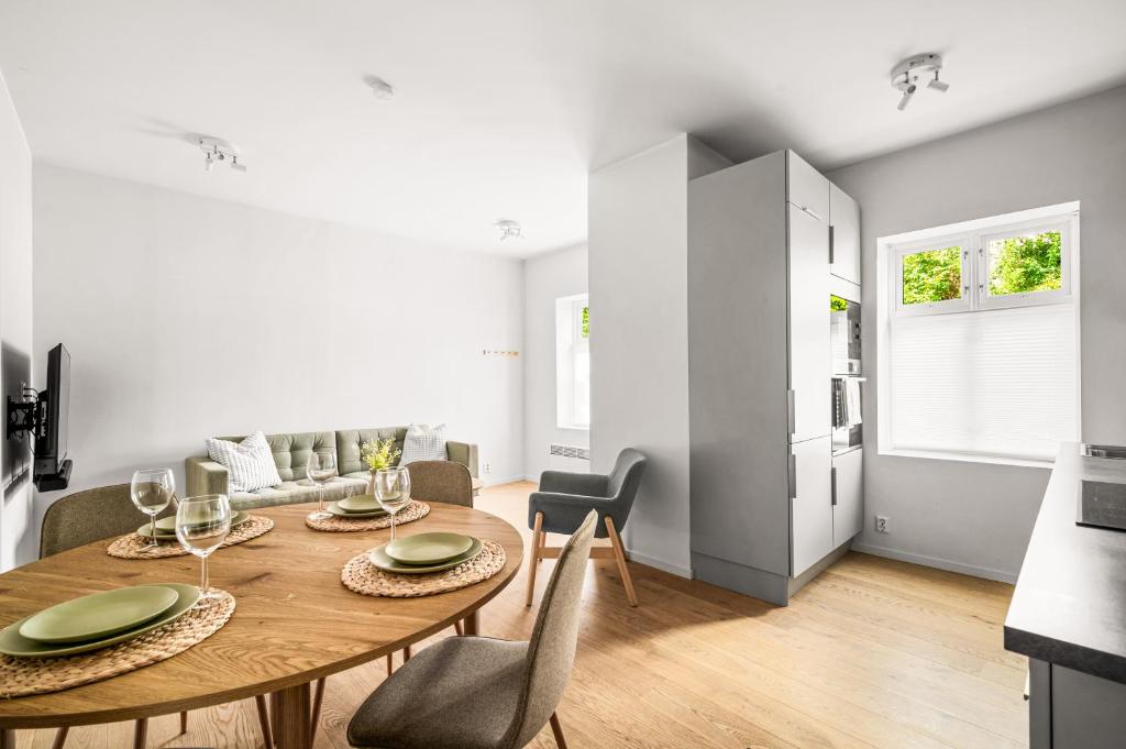 Et opholdsområde på Light & Modern, City Apartment