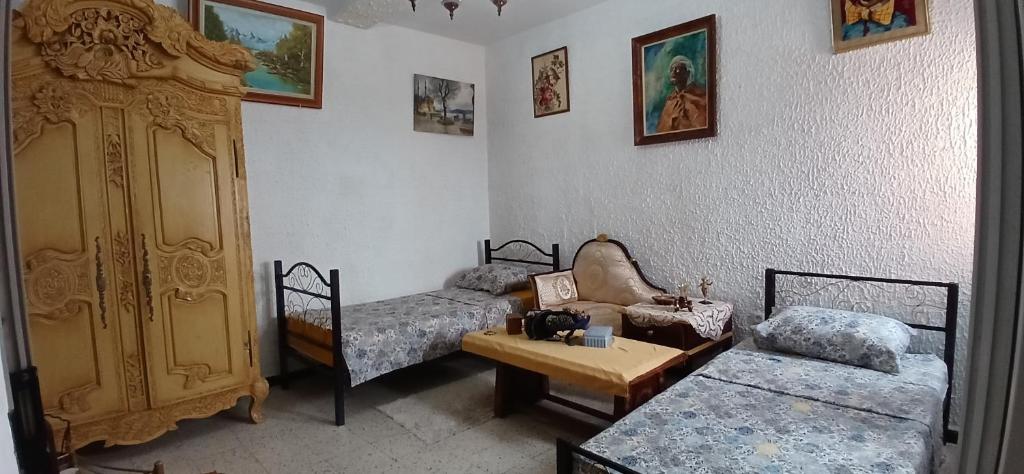 En eller flere senge i et værelse på F3 vue sur le tramway