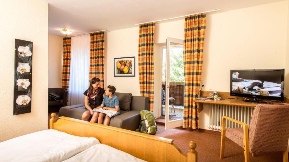 TV a/nebo společenská místnost v ubytování Landhotel Röfleuten