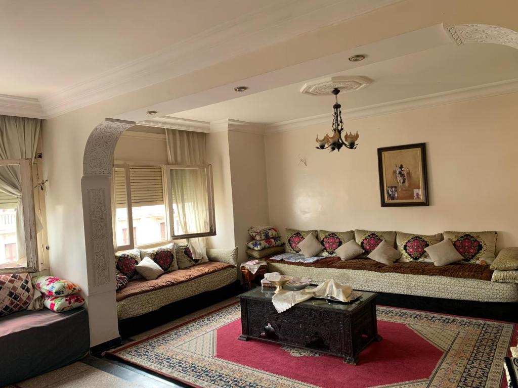 Χώρος καθιστικού στο Résidence sara