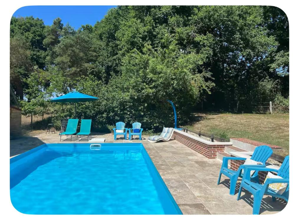 Πισίνα στο ή κοντά στο Gîte 1, ouvriers, campagne, piscine 1h de beauval