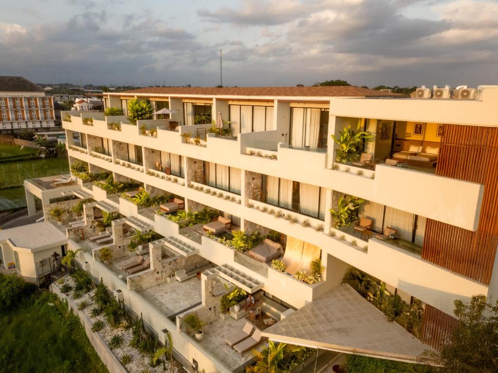 Το κτήριο όπου στεγάζεται  το διαμέρισμα