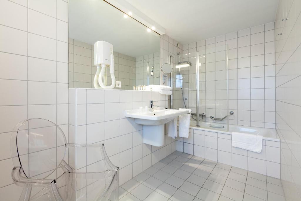 Koupelna v ubytování Hotel Simoncini