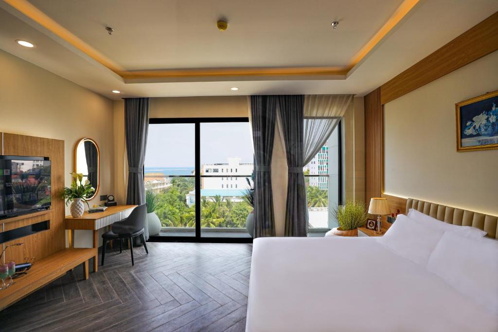 Phòng Deluxe Giường Đôi Nhìn Ra Biển