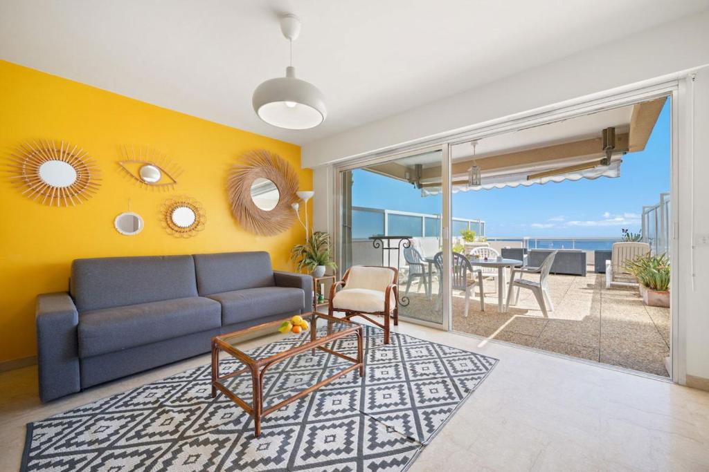 Balkón nebo terasa v ubytování Le Neptune - Vue Mer - Grande terrasse - Parking