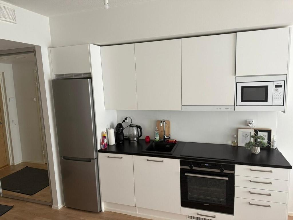 Kuchyň nebo kuchyňský kout v ubytování City apartment nearby Airport 2