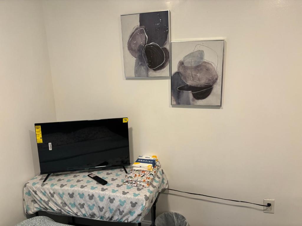 Brand new bedroom with Tv next JHU photo