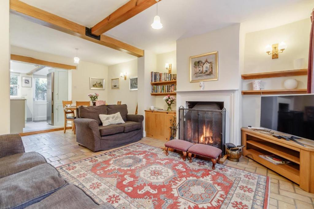 Posezení v ubytování Wayfarer Cottage