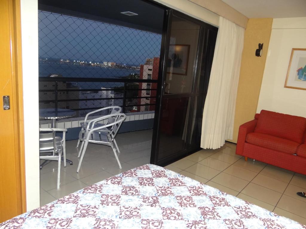 Balkón nebo terasa v ubytování Apartamento Em Andar Alto com Vista Mar Meireles