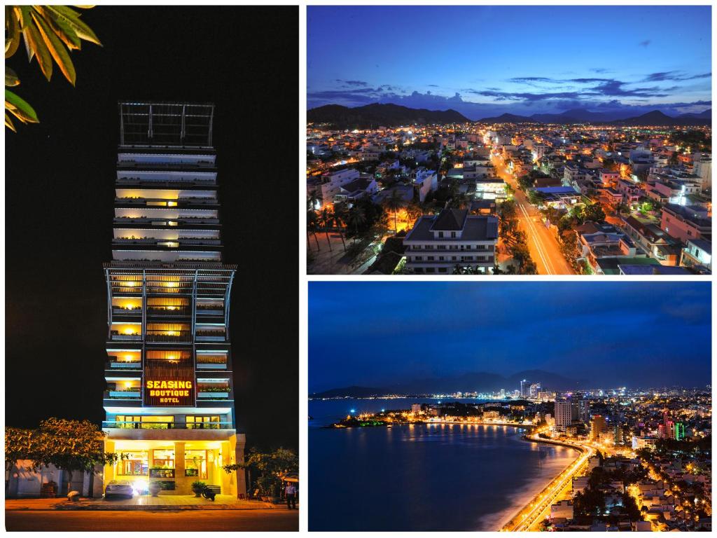 Nespecifikovaný výhled na destinaci Nha Trang nebo výhled na město při pohledu z hotelu