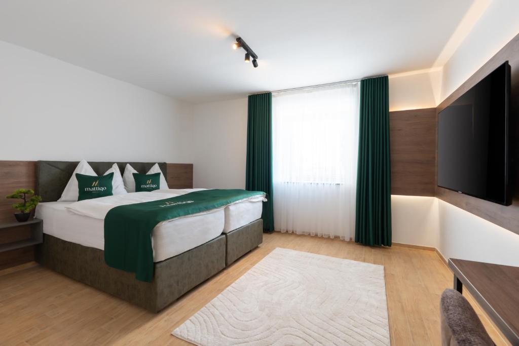 Mattiqo Hotel - Modern & Zentral & Free Parking & 24h Self Check-In - Double Room With Garden View