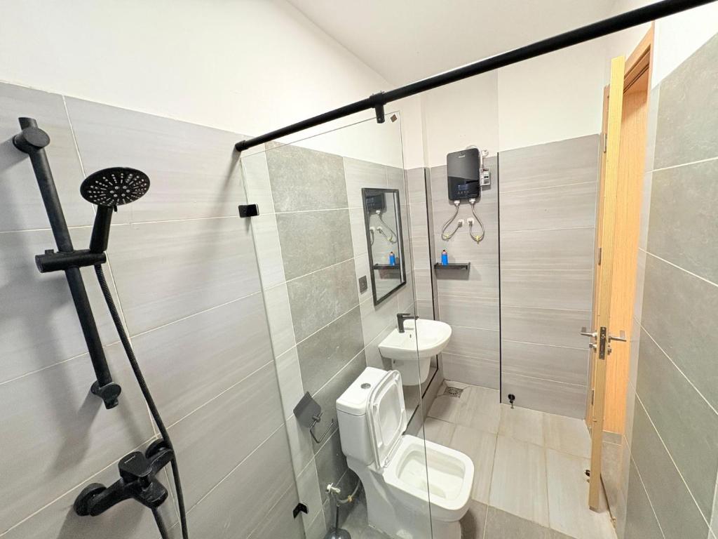 Koupelna v ubytování Talia Accomodations