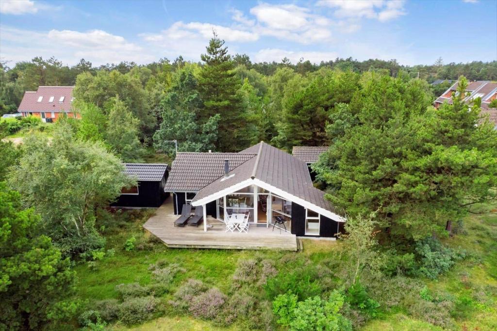 Bygningen som feriehuset ligger i