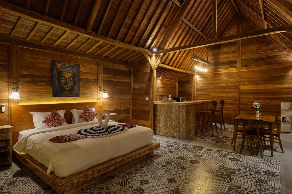 Katil atau katil-katil dalam bilik di Bali Holiday Ubud