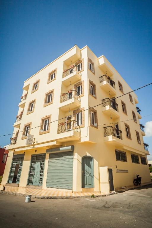 Budova, kde se aparthotel nachází