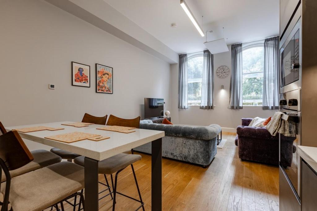 Et tv og/eller underholdning på Modern City Centre Apartment