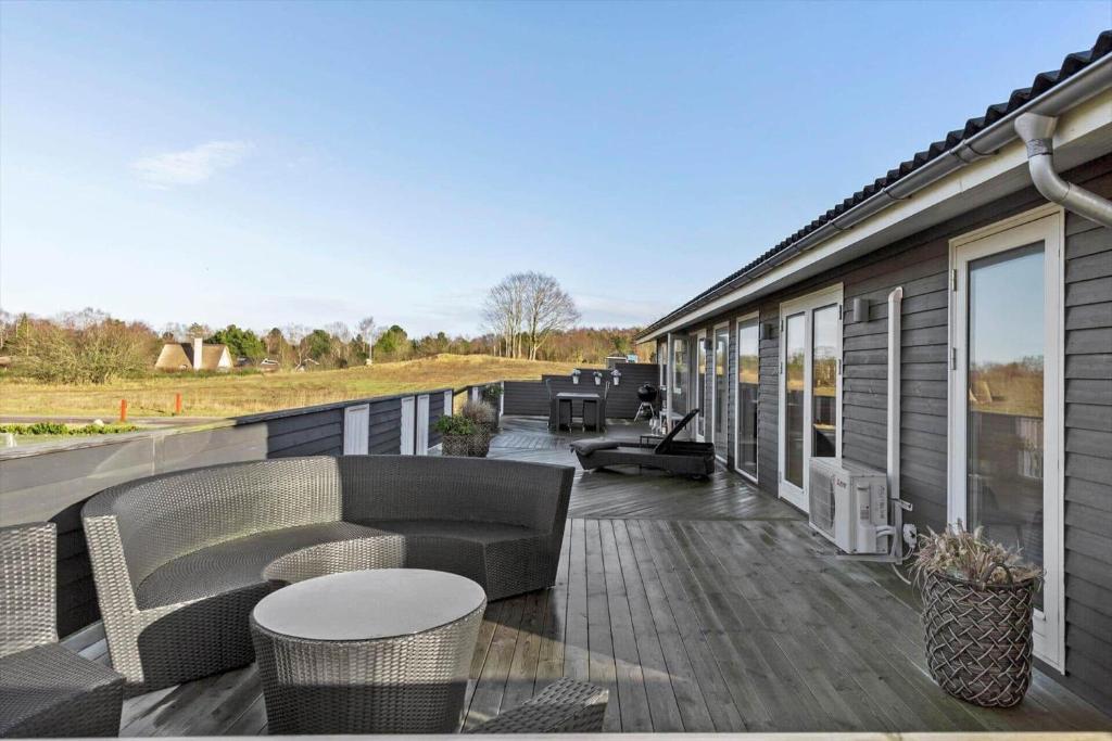 Balkón nebo terasa v ubytování 8597-Glesborg-Karens-Bakke-25