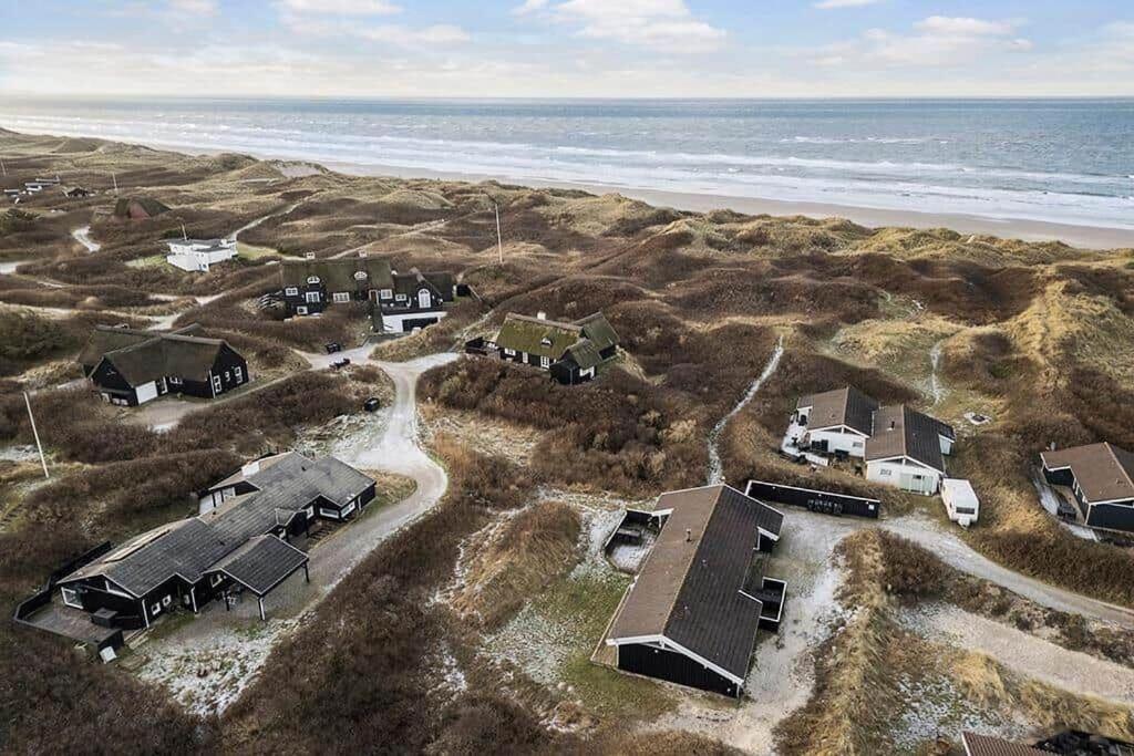 an aerial view of a house near the beach at BL738-Saltum-Graabakken-53 in Saltum